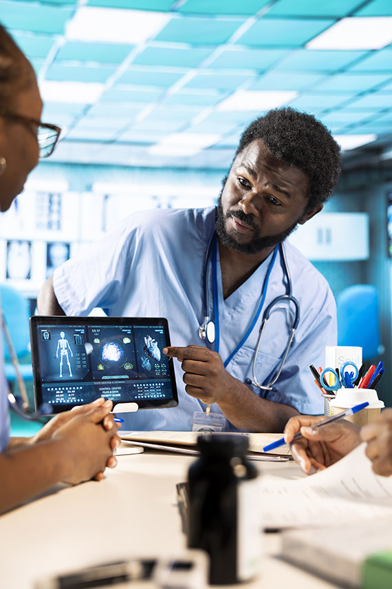 healthcare team working together